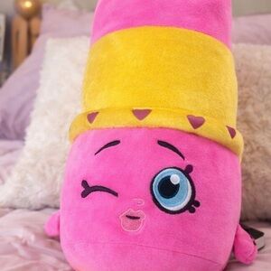 Shopkins Lippy Lips Jumbo Plush – 18” – Like New